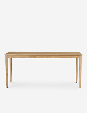 Lussier natural oak tapered leg dining table