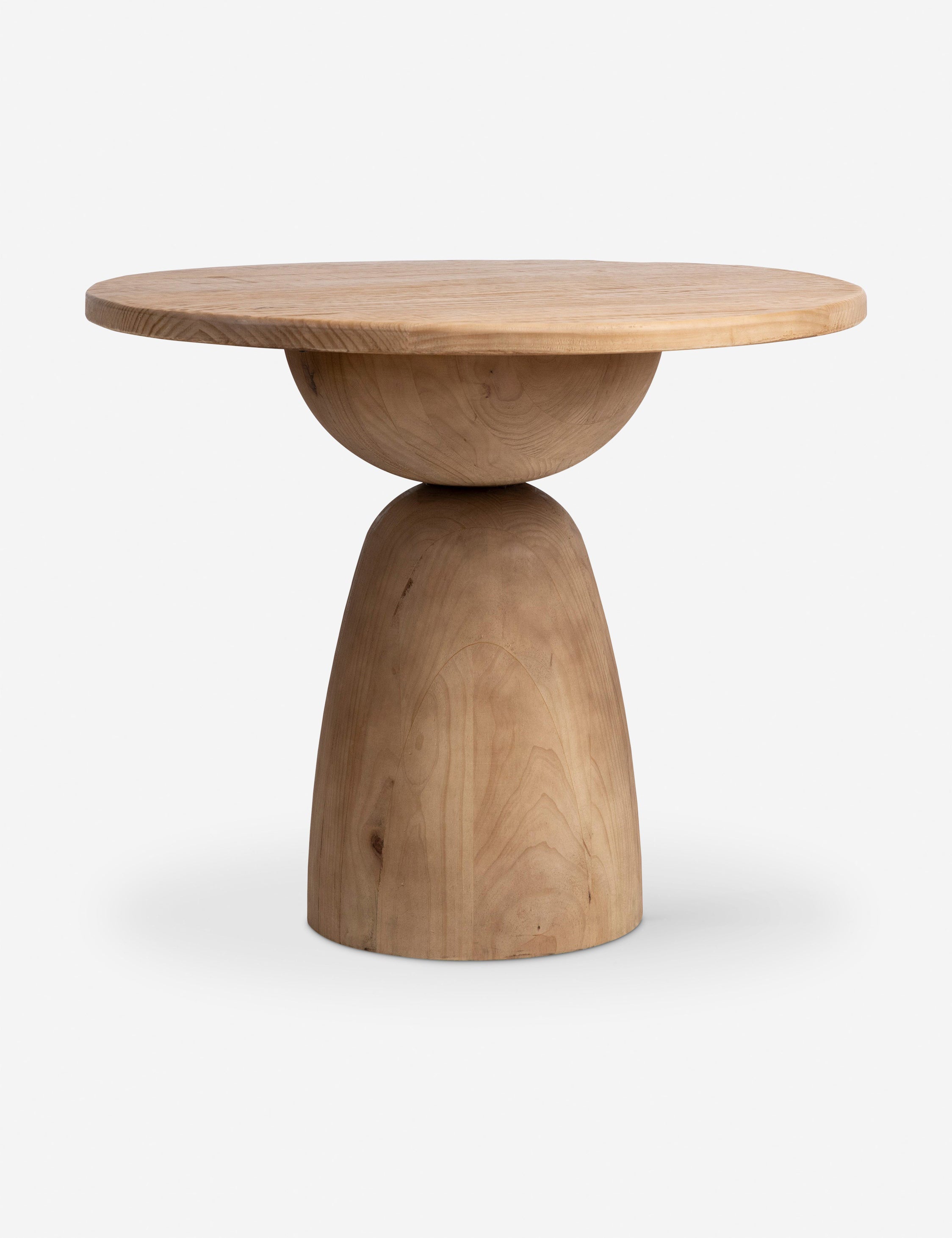 #color::natural | Selvig round sculptural reclaimed pine coffee table.
