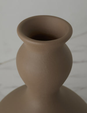 Top of the Elias wavy sculptural vase.