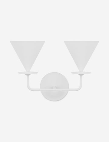 Cornet Double Sconce by Christiane Lemieux