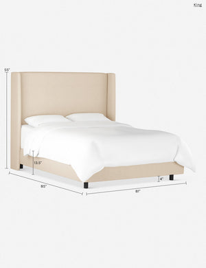 Adara Bed : Blush Luxe Boucle / King