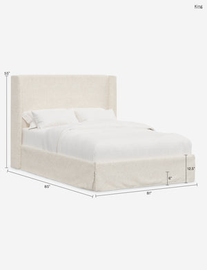 Adara Slipcover Bed : Rose Vintage Velvet / Twin