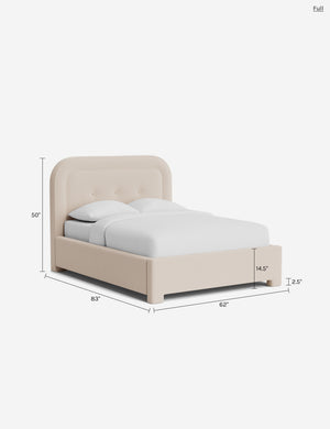 Chestnut Platform Bed by Heidi Caillier : Kemper Plaid Linen by Heidi Caillier / Full