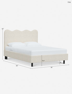 Clementine Platform Bed : Talc Linen / Full