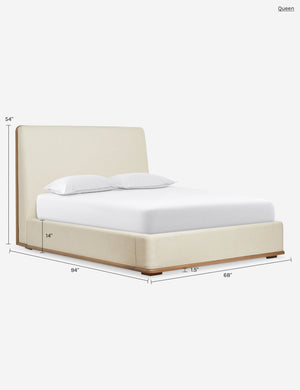 Delphine Bed by DISC Interiors : Natural Linen Weave / King