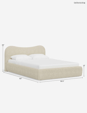Gladys Platform Bed by Sarah Sherman Samuel : Ivory Basket Boucle / Full