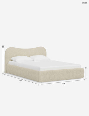 Gladys Platform Bed by Sarah Sherman Samuel : Ivory Basket Boucle / Full
