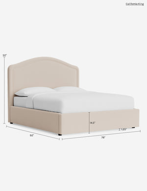 Hollins Storage Bed : Sky Blue Classic Velvet / Queen
