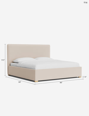Johnson Storage Bed : Sky Blue Classic Velvet / Full