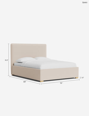 Johnson Storage Bed : Sky Blue Classic Velvet / Full