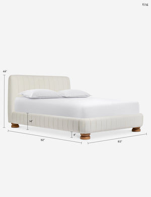 Koppel Platform Bed : Natural Linen Weave / Queen