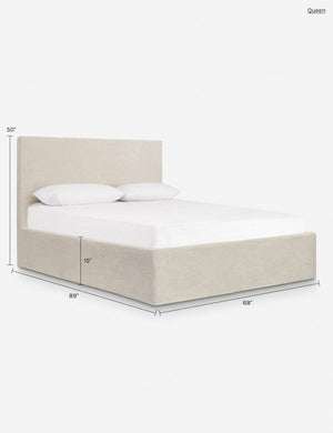 Paxton Slipcover Bed : Natural / Queen