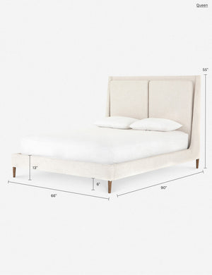Rexford Platform Bed : Cream / King