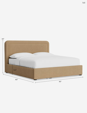 Scottie Storage Bed : Sky Blue Classic Velvet / Queen