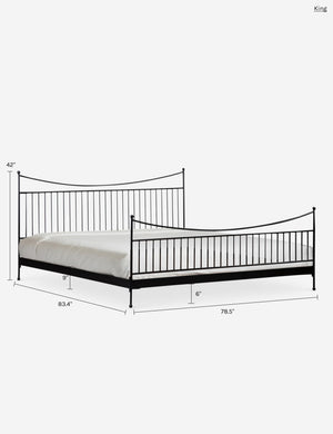 Sylvie Platform Bed : Black / King