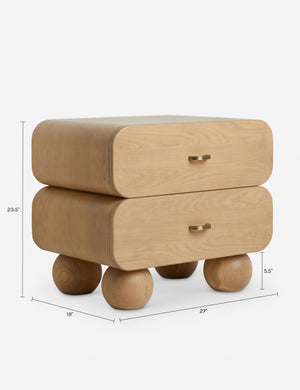 Barberi Nightstand : Light Oak
