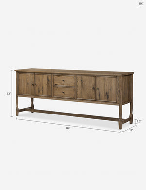 Bari Sideboard by Amber Lewis x Four Hands : Weathered Oak / 84