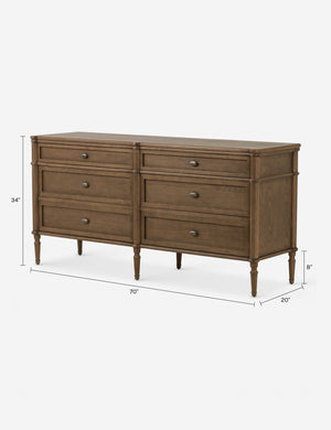 Delancey 6-Drawer Dresser : Black