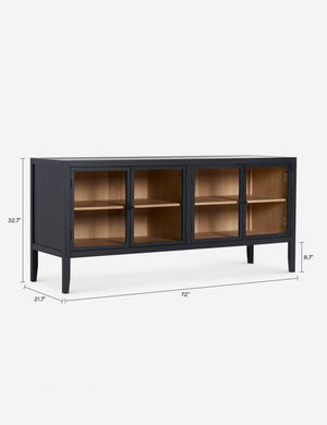 Morey Curio Sideboard : Black