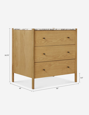 Philana 3-Drawer Dresser : Honey Oak