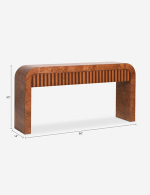 Sabal Console Table by Carly Cushnie : Antique Burl