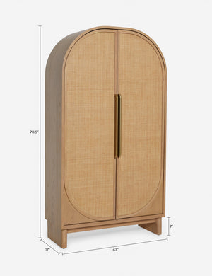 Suzette Cabinet : Natural Oak
