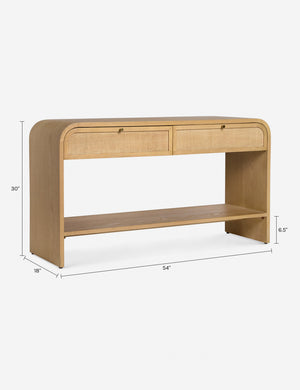 Suzette Console Table : Natural Oak