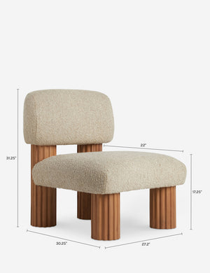 Auclair Accent Chair : Tan Boucle