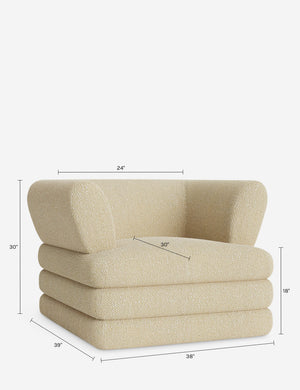 Babs Accent Chair by Sarah Sherman Samuel : Brown Basket Boucle