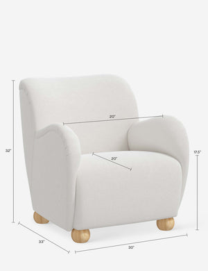 Baird Accent Chair : Talc Linen