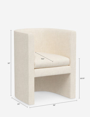 Enfield Dining Chair : Navy Linen
