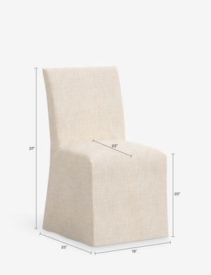 Haddan Slipcover Dining Chair : Natural Stripe