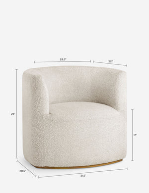 Haynes Accent Chair : Ivory Boucle
