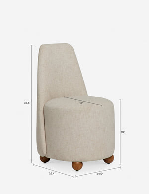Judson Dining Chair : Blush Performance Velvet
