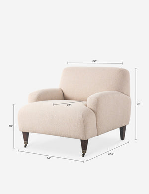 Kent Accent Chair by Amber Lewis x Four Hands : Sand
