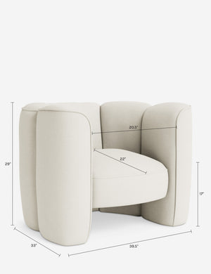 Mila Chair by Eny Lee Parker : Ivory Boucle