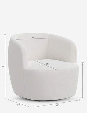 Rue Swivel Chair : Tiger Gold by Sarah Sherman Samuel