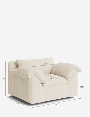 Yucca Swivel Chair by Carly Cushnie : Paprika Como Velvet