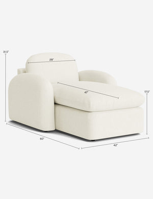 Neve Chaise by Aimee Song : Brown Luxe Boucle