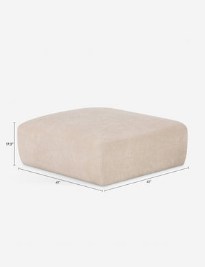 Marona Modular Ottoman : Brown