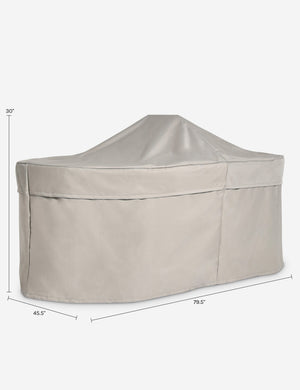Rodrigo Oval Dining Table Outdoor Furniture Cover : Tan