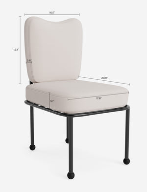 Lanata Outdoor Dining Chair Cushion : Green Stripe