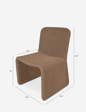 Alisha Outdoor Dining Chair (Set of 2) : Black