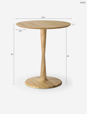 Aldrich Round Dining Table : Natural / 35.5
