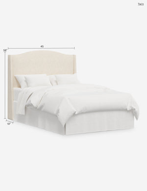 Adara Camelback Headboard : Rose Vintage Velvet / Twin