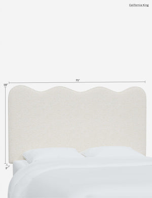 Clementine Headboard : Talc Linen / Full