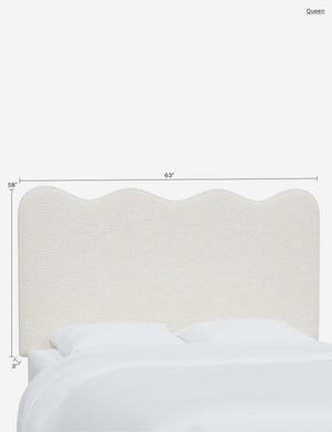 Clementine Headboard : Talc Linen / Full