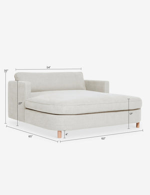 Belmont Media Lounger by Ginny Macdonald : Moss Performance Striated Velvet