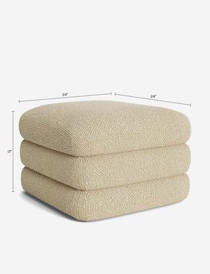Babs Ottoman by Sarah Sherman Samuel : Brown Basket Boucle