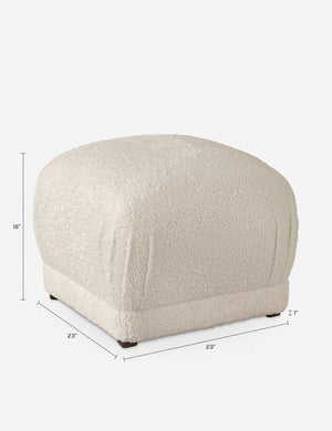 Bailee Ottoman : Sage Linen
